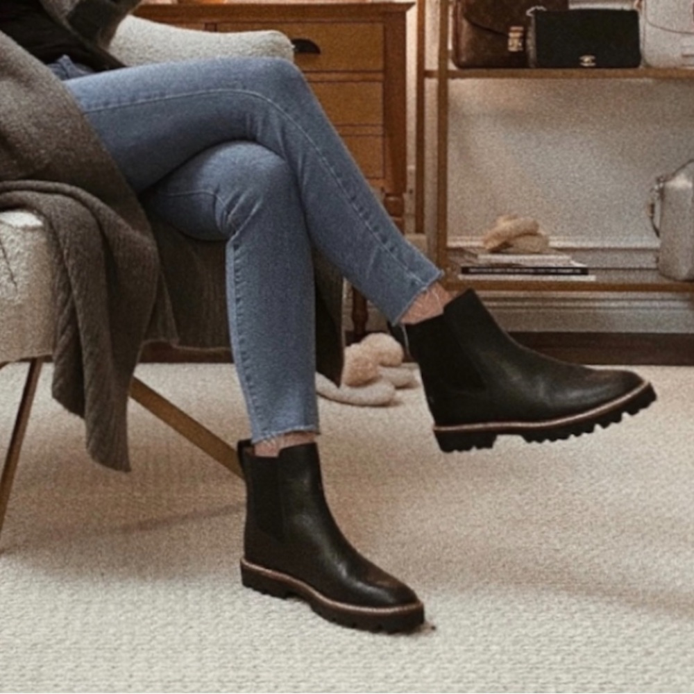 Madewell city walk lug sole booties
